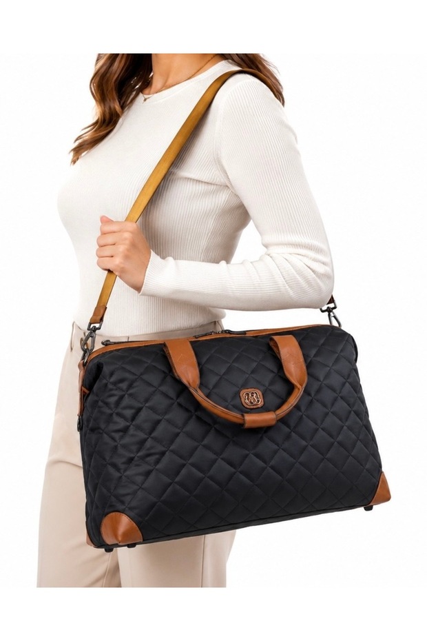 Mom & Travel Organizer Bag – Large Size Handcrafted Tote Nua Quilted Premium Weekender