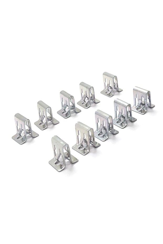10pcs Metal Fastener Clips General Use Door Sill Iron Buckle Dashboard Side Panel Audio Clips Car Re