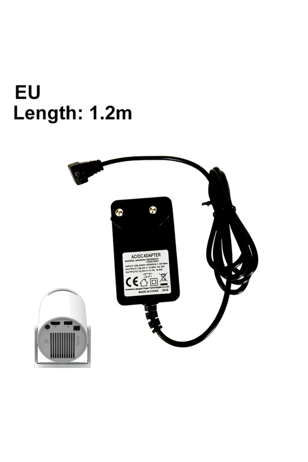 EU 1.2M DITONG Projector Power Cord 1m/3m Power Adapter 36V Suitable for Magcubic HY300pro Pro+ Proj