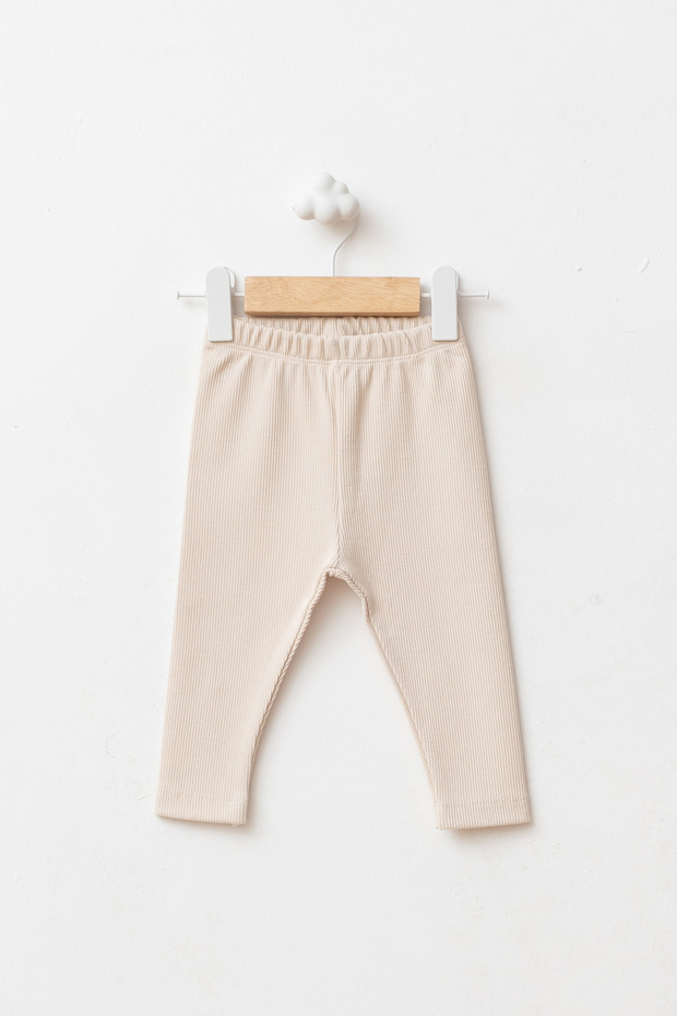 Organic Cotton Textured Camisole Baby Tights Daily Flexible Tights