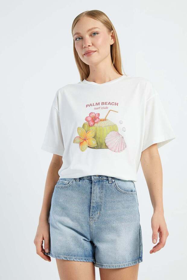 Stoned Coconut Printed T-Shirt