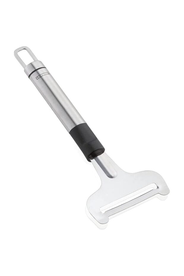 Leifheit Proline Special Cheese Slicer - Stainless Steel Kitchen Tool With Hanging Loop for Young Cheese