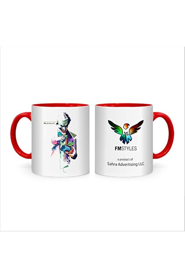 FMstyles Why so Serious Joker Mug, Red, FMS442