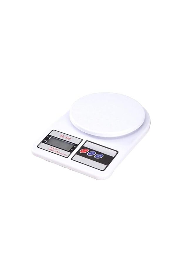 Digital Kitchen Scale With Lcd Display White 10Kg