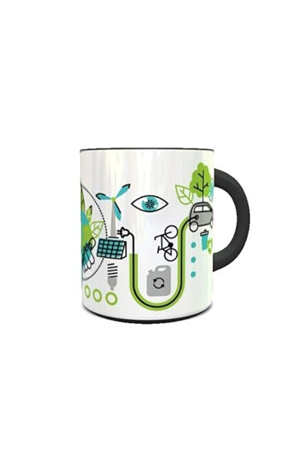 Impress Color Changing Heat Sensitive Coffee Mug with Green Energy Design
