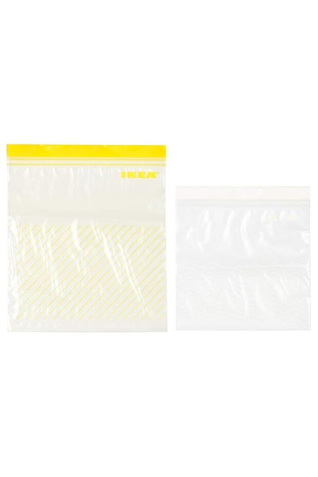 IKEA 303.393.49 Istad Plastic Freezer Bag, Yellow/White