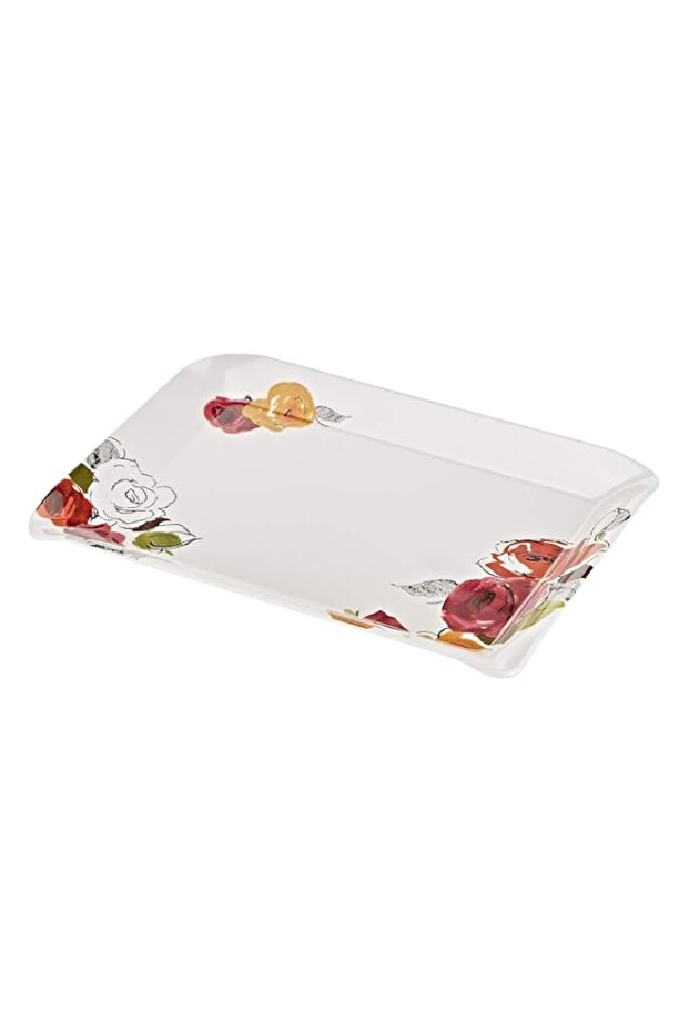 Servewell Living Rose Stylo Medium Tray - White