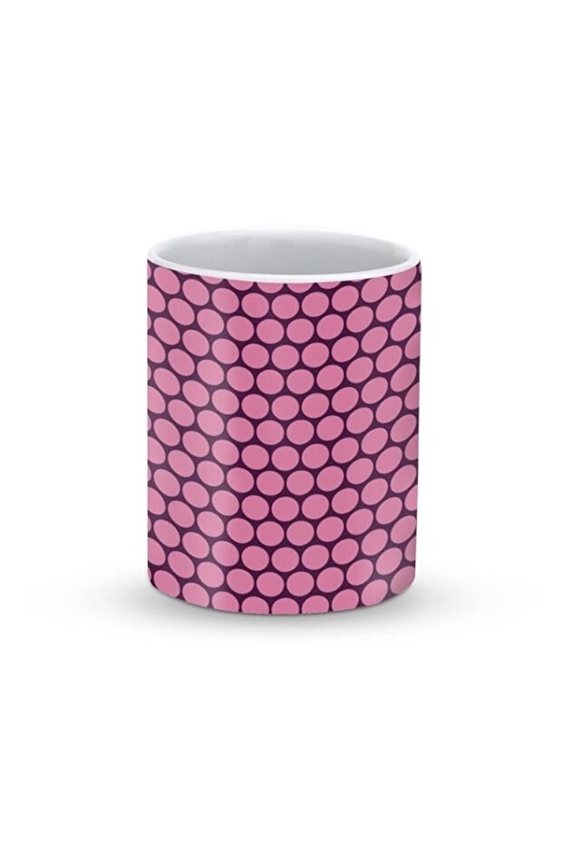Stylizedd Designer Printed Coffee Mug with Heavy Duty Handle 11oz Ceramic Personalised Gift Mugs Cup [Microwave Safe & Dishwasher Proof ] - Purple Honeycombs