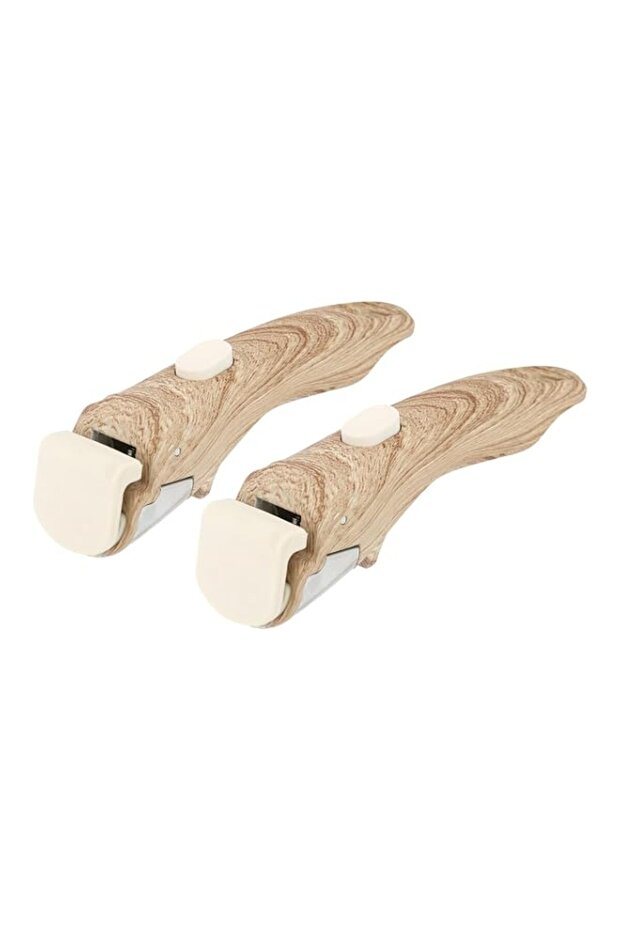 Removable Handle Wood-Like, Detachable Handle for Pots and Pans, Universal Cookware Handles, Compatible with Thin Edge Cookware, Replacement Handles for Pots and Pans, Fits All Cookwares, 2Pcs