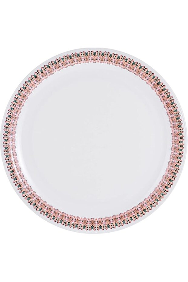 Servewell Melamine Amber Dinner Plate 28Cm, White