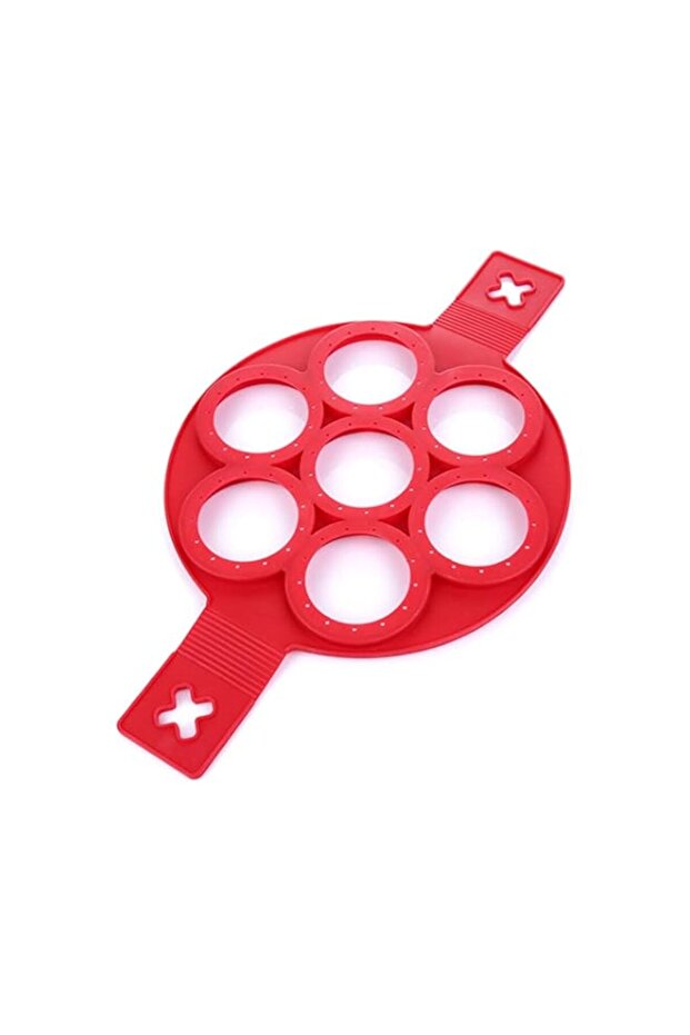 Non-Stick Pancake Ring Mould Red