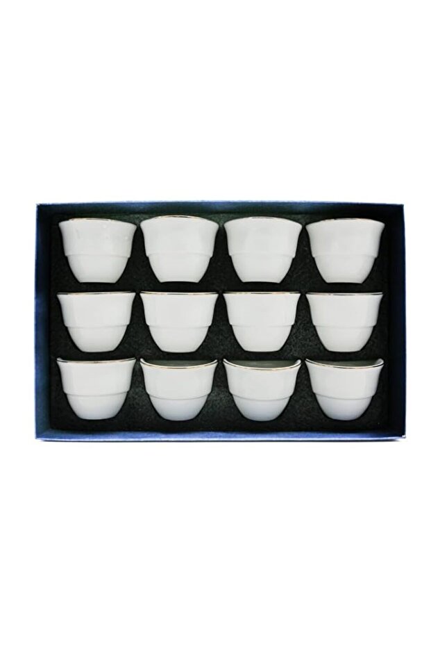 AKDC Germax 12Pcs Cermic Cawa Cup 15.8 X 33.1 X 18.6 Cm White 6954126643051