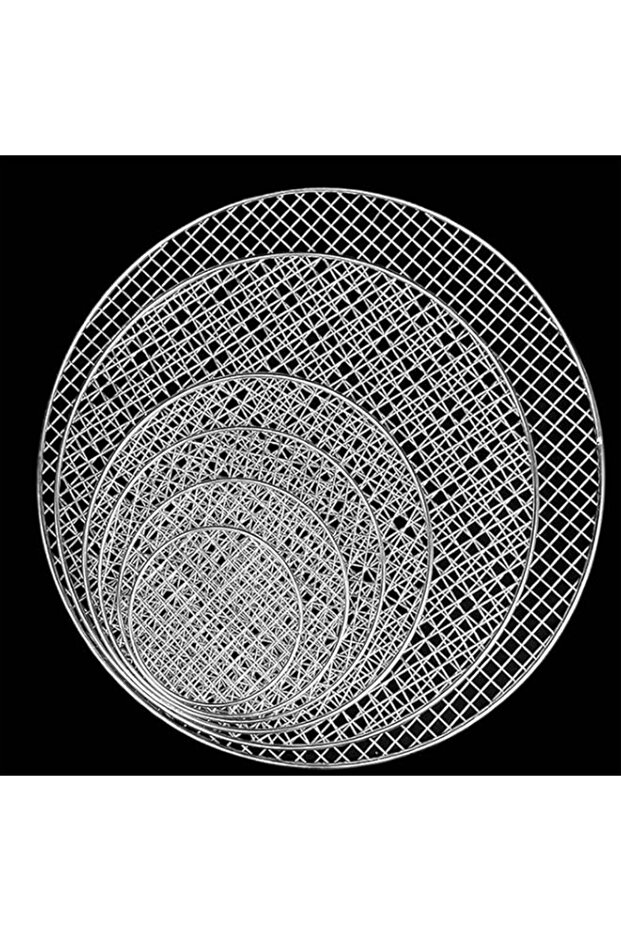 Stainless Steel barbeque mesh,round non-stick bbq grill net for cooling rack, baking oven, roasting grill (Diameter:33cm)