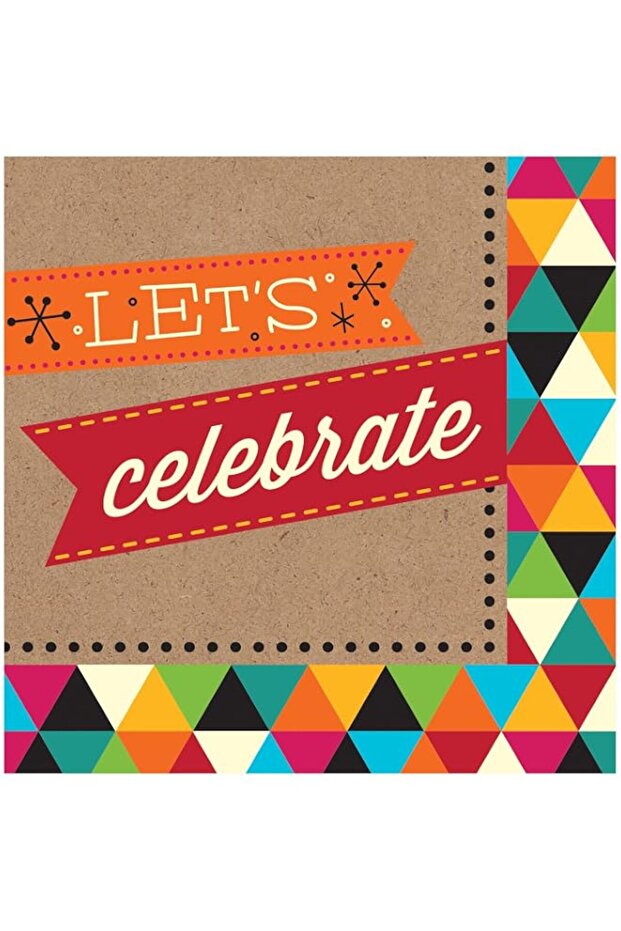 Creative Converting Birthday Kraft Luncheon Lets Celebrate Napkins 16 Pieces