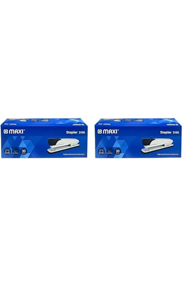 MAXI 210S STAPLER 30 SHEETS, Assorted Colours (Pack of 2)