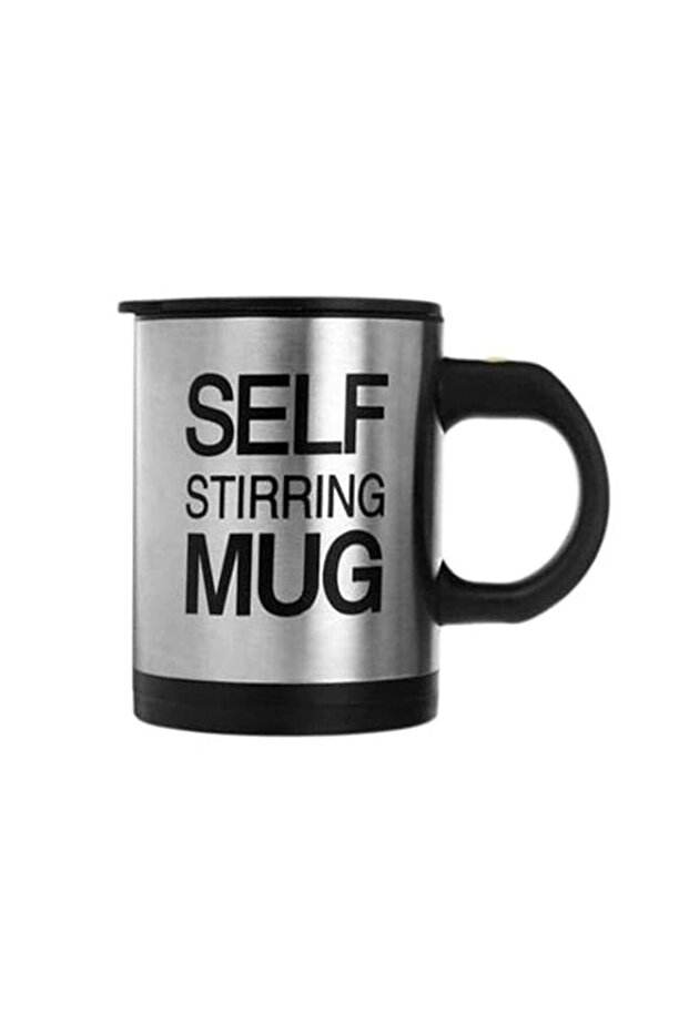 Stainless Steel Self Stirring Mug, Black