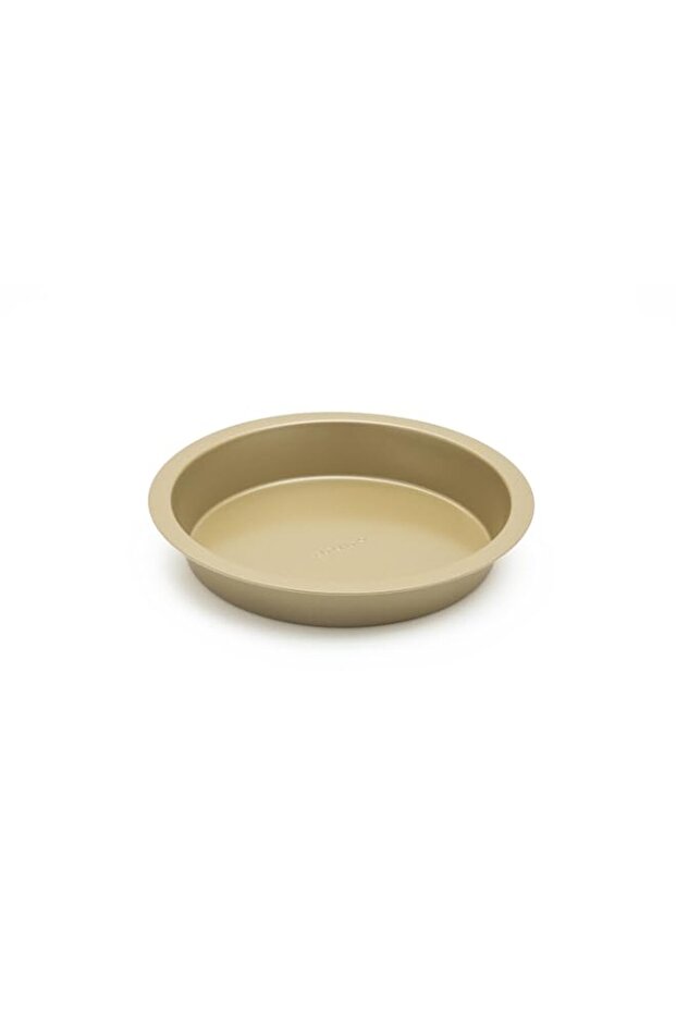 Bergner Carbon Steel Bakeright Pro Round Pan, 23.20 cm Diameter x 3.8 cm Thickness, Olive Green