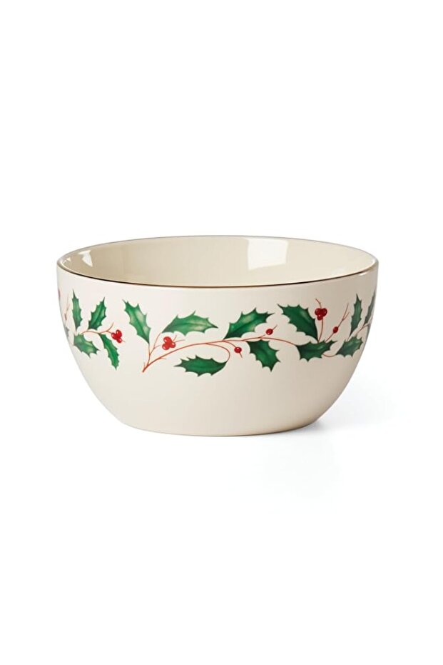 Lenox Holiday Small Bowl, 0.80, Red & Green