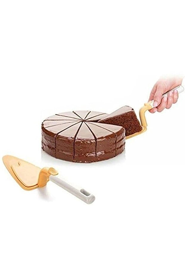 Plastic Knife And Server With Trigger Plastic Cake Server with Trigger, Cake Shovel Non-Stick Cake Spatula Knife for Pizza Cheese Pastry Server Cake Divider Baking Tools