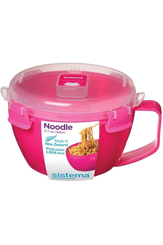 Sistema Pasta Bowl Container with Lid, 940 ml - Green