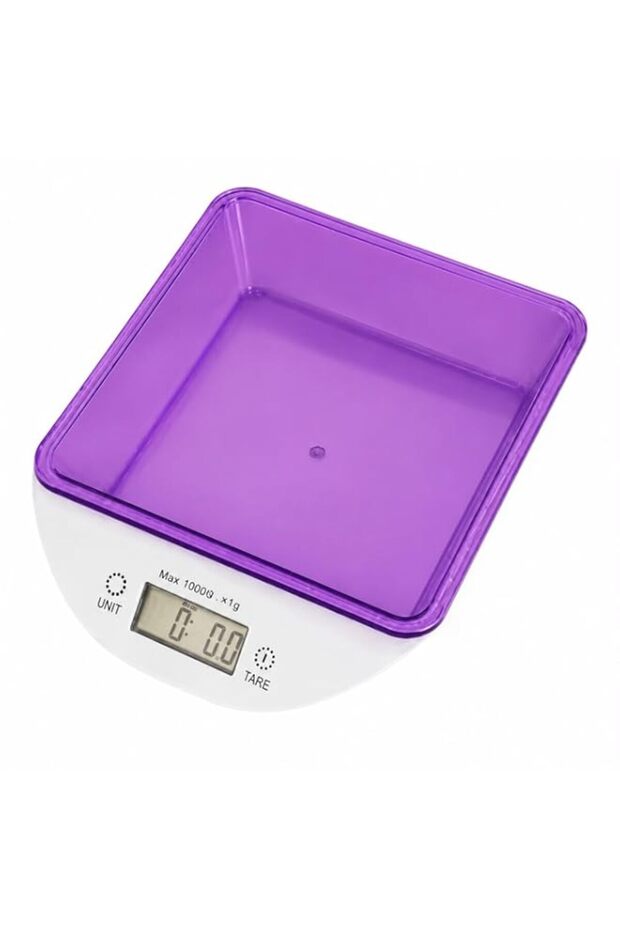 Digital Kitchen Scale with Removable Bowl, 5kg/11lb Capacity, 1g Precision Food Scale, LCD Display, Tare Function, Multi-Unit Conversion, Food-Grade ABS Weighing Scale for Baking, Cooking & Meal Prep