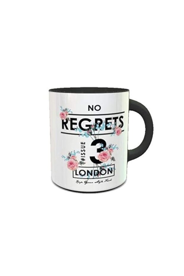 Impress Color Changing Heat Sensitive Coffee Mug with Flowers Slogan Design