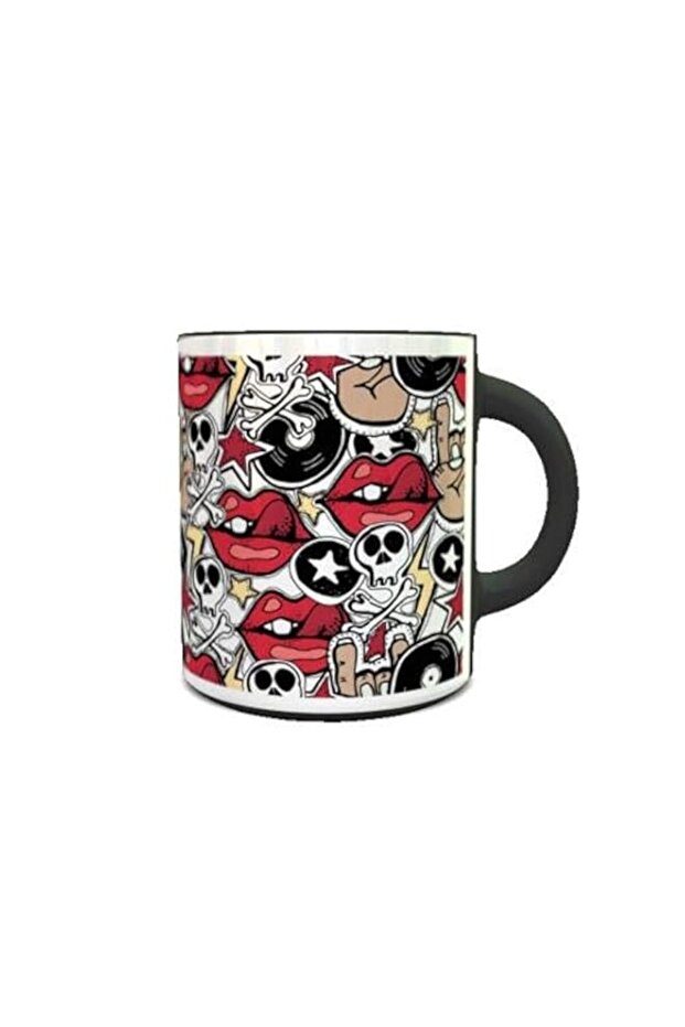 imPRESS Color Changing Heat Sensitive Coffee Mug with Crazy Punk Design