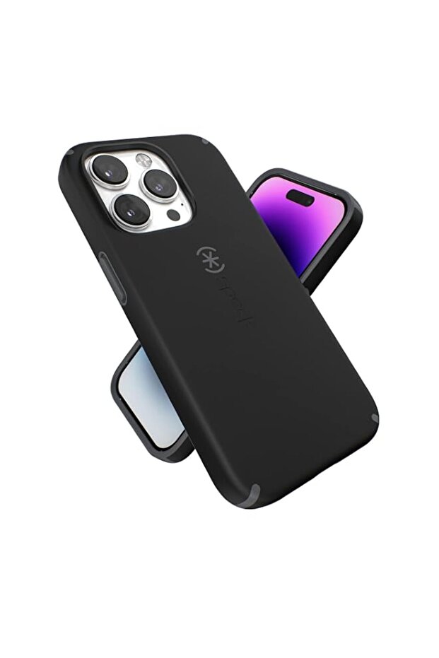 Speck Products CandyShell Pro iPhone 14 Pro Case, Black/Slate Grey