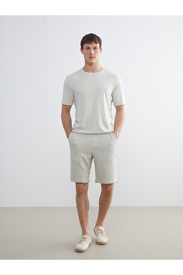 Nevavm Standard Fit Dobby Men's Shorts with a Difference
