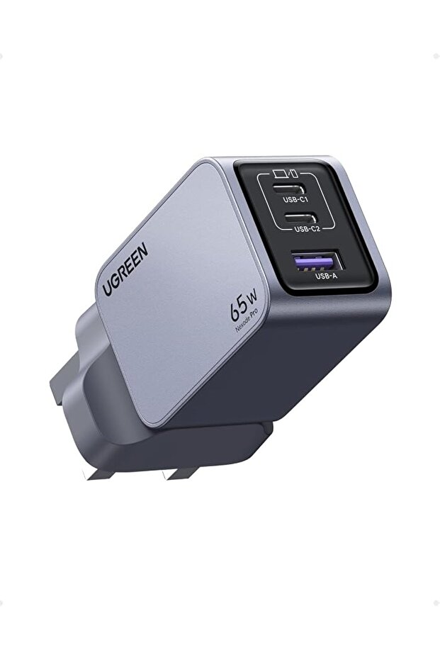 شاحن من يوجرين بمنفذ USB متوافق مع آيفون 17 برو ماكس وسامسونج جالاكسي S25 وS24 ألترا بـ 3 منافذ 100