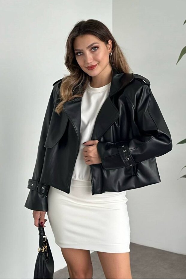 Women's Design Viral Leather Jacket