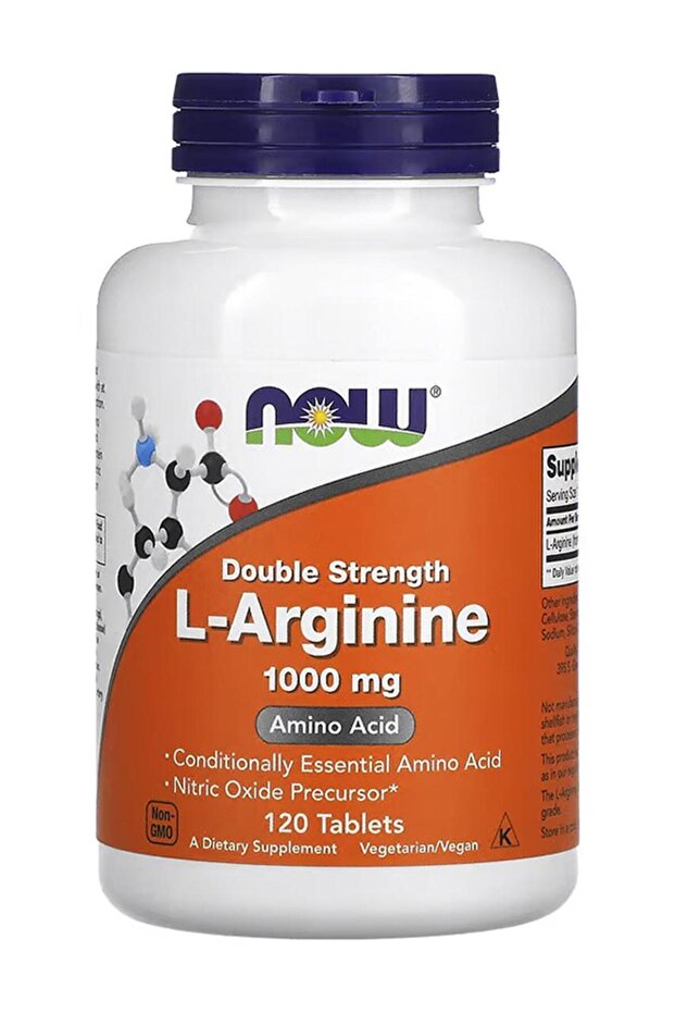 L-Arginine, Double Strength 1000mg 120 Tablets