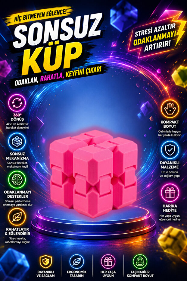 Infinite Cube Infinity Cube Stress Cube Fidget Toy Focus Toy