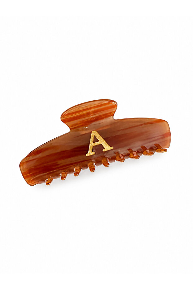 Large Size Latch Buckle with Bone Letter