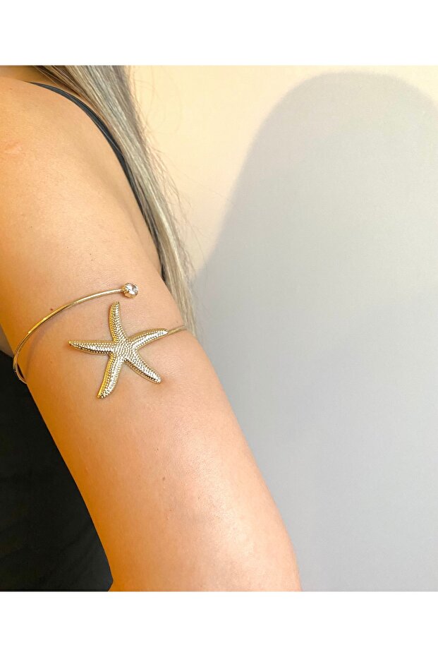 Gold Pazu Bracelet with Sea Star Stone