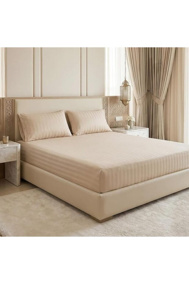 Master Elastic Edged Bed Sheet Set, Fits 1.20X2.00M Bed and Single Size Bed, 2 Pieces Size m