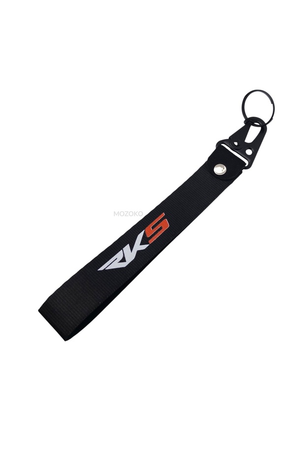 High-Quality Rks Compatible Fabric and Metal Motorcycle Keychain, Stylish Gift Keychain with Metal Clip