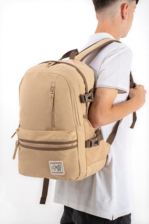 Ventis Unisex School Bag High School Middle School Backpack 43*30 cm Orthopedic Back Multi-Pocket Vnt3-C