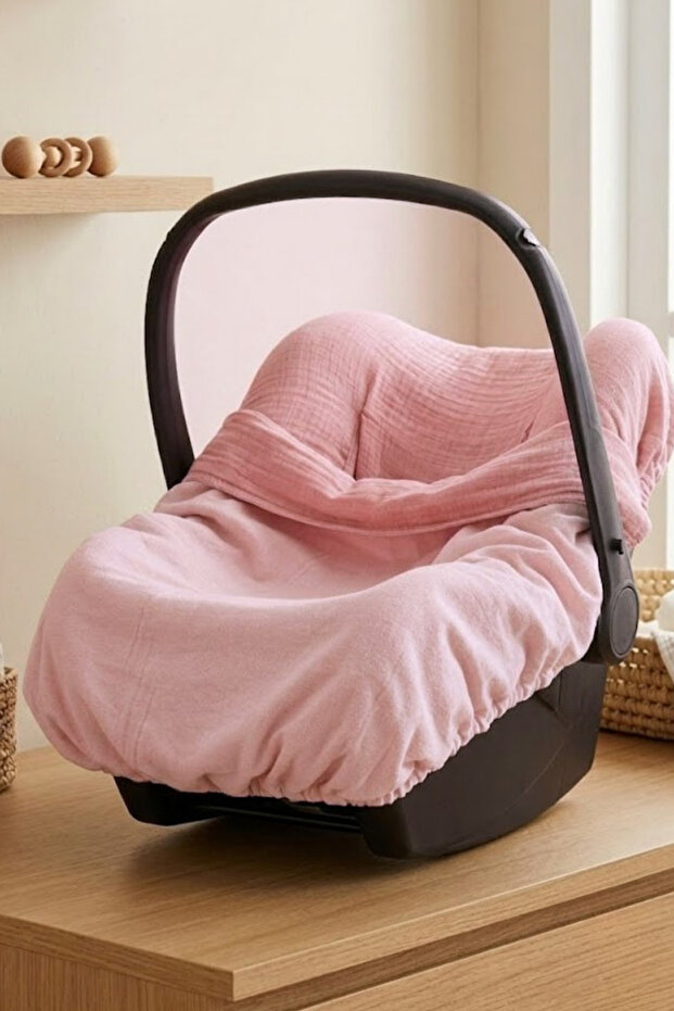 Muslin Stroller Cover and Blanket Set, Baby Stroller Set, 100% Cotton