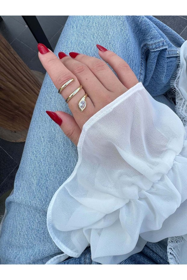 Snake Pattern Gold Ring
