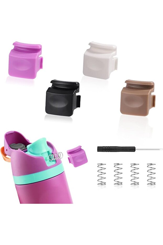 4pcs Replacement Button Compatible with Owala FreeSip 24oz 32oz, BPA-Free Water Bottle Butto