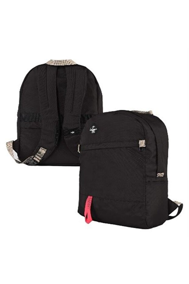 School Bag Can2102-0001 Black Double Compartment