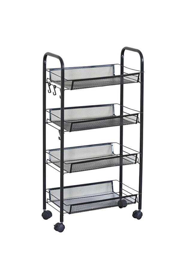 CH Steel 4-Layer Rolling Storage Shelf