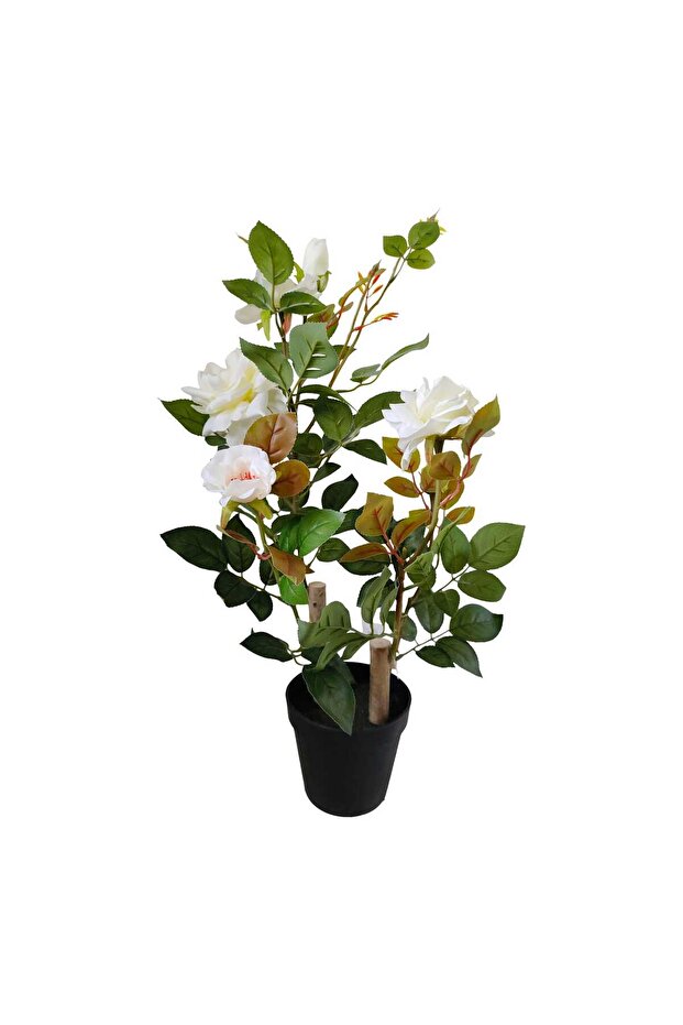 Tori Artificial Rose Tree with Pot, 60 cm, Assorted