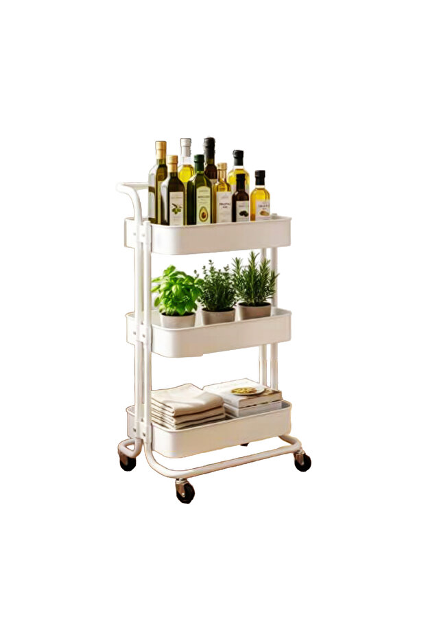 3 Layer Storage Shelf, White