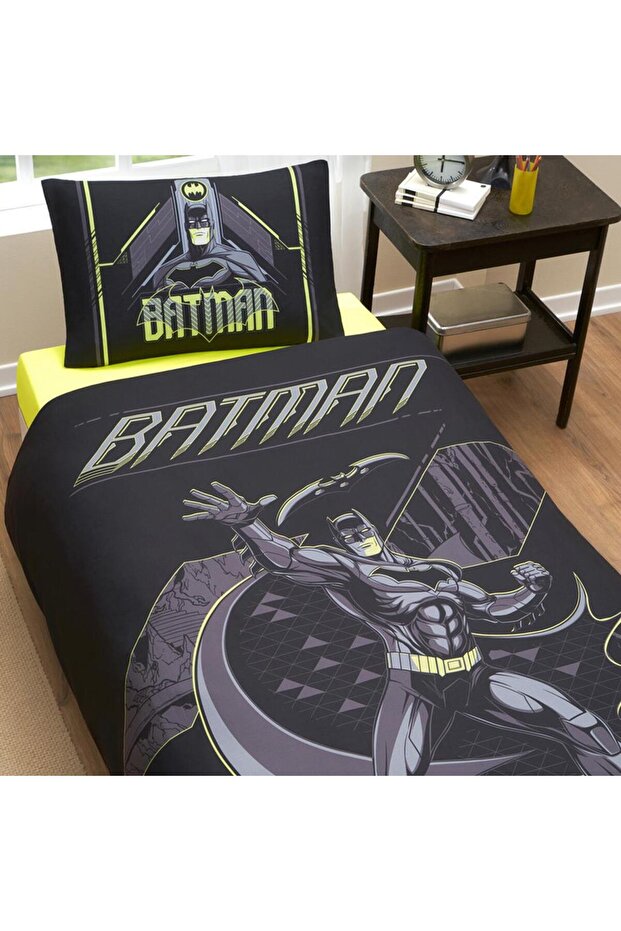 Single Licensed Duvet Cover Set Batman Game over Black