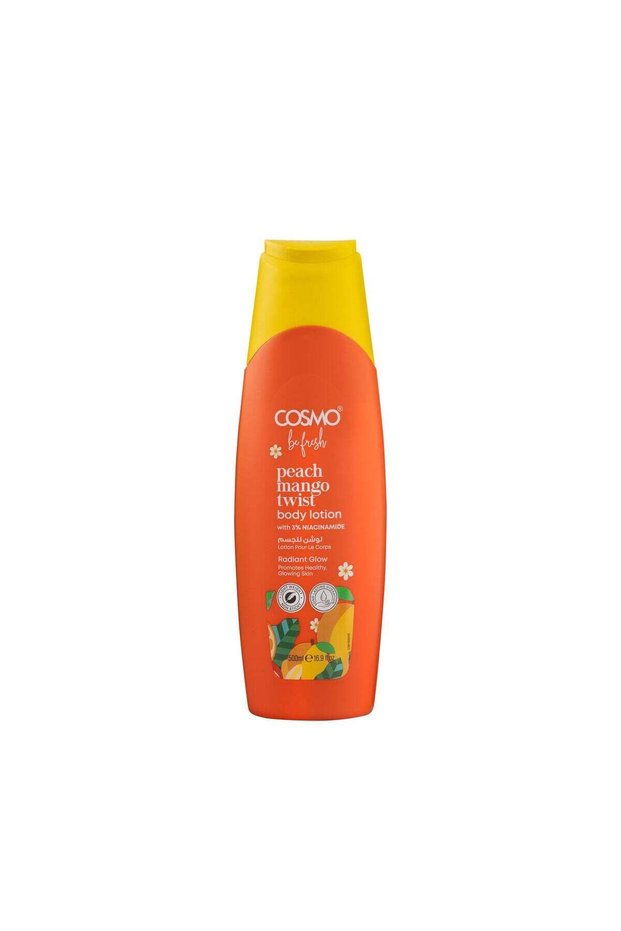 Be Fresh Peach Mango Twist Body Lotion 500ml, For All Skin Types, Deep Hydrating Daily Moisturizer With Tropical Fruit Extracts, Fast Absorbing & Non Greasy, Soft Skin Formula, For Men & W