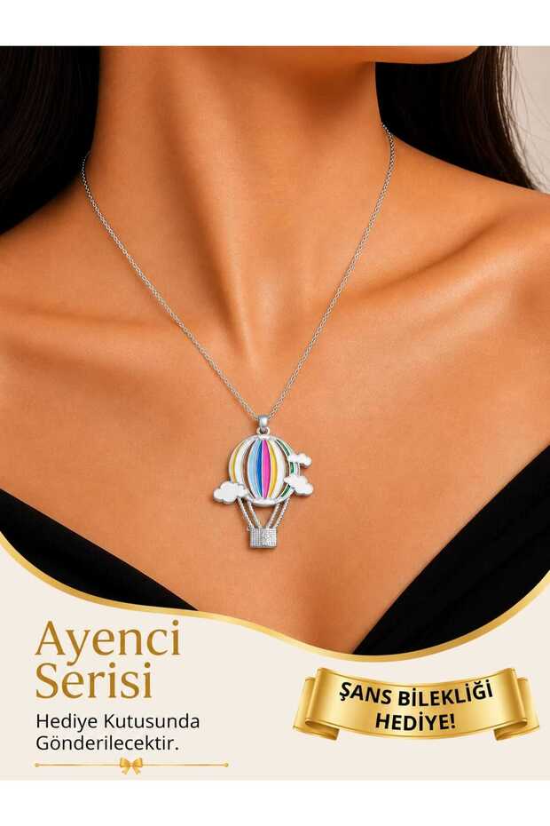 Women's Colorful Balloon Figured Necklace