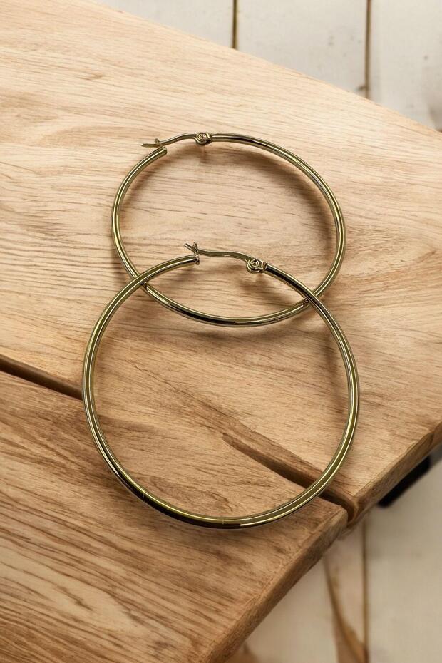 5 cm Steel Stylish Hoop Earrings