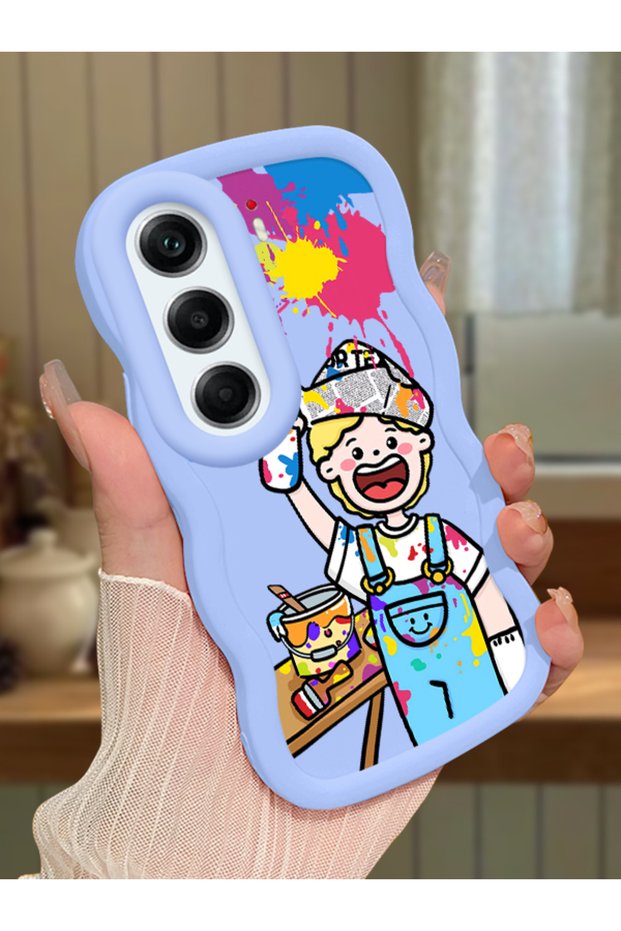 Tecno Camon 40 Pro 5g Compatible Case Camera Protection Blue Silicone Couple Phone Case Cartoon Pattern